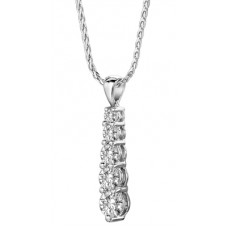 Classic Round Diamond Journey Pendant