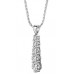 Classic Round Diamond Journey Pendant