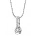 Modern Round Diamond Pendant