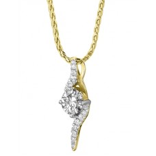 Stylish Round Diamond Designer Pendant