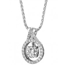 Stylish Round Diamond Designer Pendant