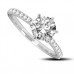 0.50ct Si1/f Diamond Shoulder Set Ring