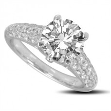 Unique Vintage Round Diamond Ring