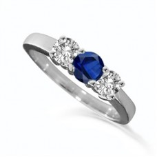 0.20ct I1/g Blue Sapphire Diamond Ring 0.20ct I1/g Blue Sapphire Diamond Ring