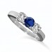 0.20ct I1/g Blue Sapphire Diamond Ring 0.20ct I1/g Blue Sapphire Diamond Ring