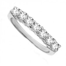 0.70ct I1/g Round Diamond Eternity Ring