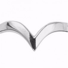 2.5mm Shaped Wedding Band,size M