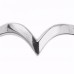 2.5mm Shaped Wedding Band,size M