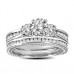 Modern Round Diamond Vintage Ring With Band