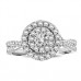 Modern Round Diamond Halo Ring