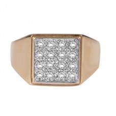 0.75ct Si2/f Round Diamond Gents Ring