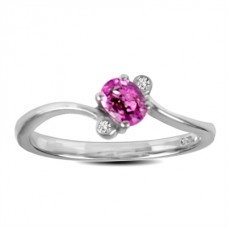 0.50ct Amethyst & Diamond Ring