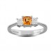 0.60ct Yellow Sapphire And Diamond Ring 0.60ct Yellow Sapphire And Diamond Ring