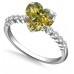 Fancy Yellow Heart Diamond Shoulder Set Ring Fancy Yellow Heart Diamond Shoulder Set Ring