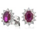 Ruby & Diamond Earrings