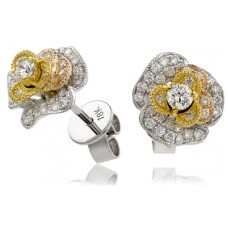 0.55ct Vs/fg Round Diamond Designer Earrings