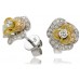 0.55ct Vs/fg Round Diamond Designer Earrings