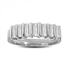 0.59ct Si/f Emerald Eternity Ring