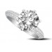 Classic Six Claw Round Diamond Engagement Ring