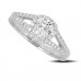 Agi Certified 1.15ct Si2/h Cushion Diamond Ring