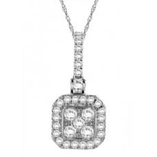 Elegant Round Diamond Designer Pendant