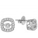 Elegant Floating Diamond Designer Earrings