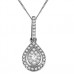 Round Diamond Halo Pendant