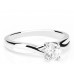 Round Diamond Infinity Twist Engagement Ring