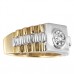 8mm Unique Round Diamond Mens Ring