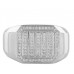 11mm Unique Round Diamond Mens Ring