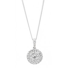 Starla Round Diamond Halo Pendant Starla Round Diamond Halo Pendant