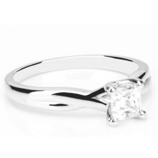 Modern Infinity Princess Diamond Engagement Ring