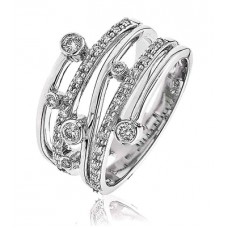Elegant Swirl Round Diamond Dress Ring Elegant Swirl Round Diamond Dress Ring