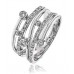 Elegant Swirl Round Diamond Dress Ring Elegant Swirl Round Diamond Dress Ring