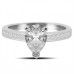 Classic Pear/princess Diamond Shoulder Set Ring
