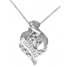 Elegant Round Diamond Designer Pendant