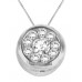 Round Diamond Halo Pendant