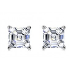 Lucida Asscher Cut Diamond Earrings