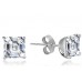 Classic Asscher Diamond Stud Earrings