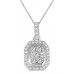 Elegant Round Diamond Designer Pendant