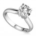 Certified 2.05ct Vvs2/k Round Diamond Solitaire Ring