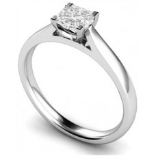 0.81ct Si1/f Princess Diamond Solitaire Ring