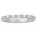 2mm Pink Sapphire And Diamond Eternity Ring