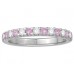 2.5mm Pink Sapphire And Diamond Eternity Ring