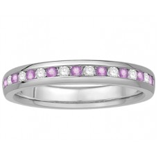 0.25ct Vs/ef Round/pink Saphhire Diamond Ring 0.25ct Vs/ef Round/pink Saphhire Diamond Ring