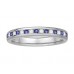 3mm Blue Sapphire And Diamond Eternity Ring