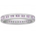 3mm Pink Sapphire And Diamond Eternity Ring 3mm Pink Sapphire And Diamond Eternity Ring