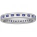 3mm Blue Sapphire And Diamond Eternity Ring