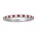 0.25ct Vs/ef Round/ruby Diamond Ring
