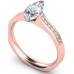 1.15ct Si2/i Marquise Diamond Shoulder Set Ring